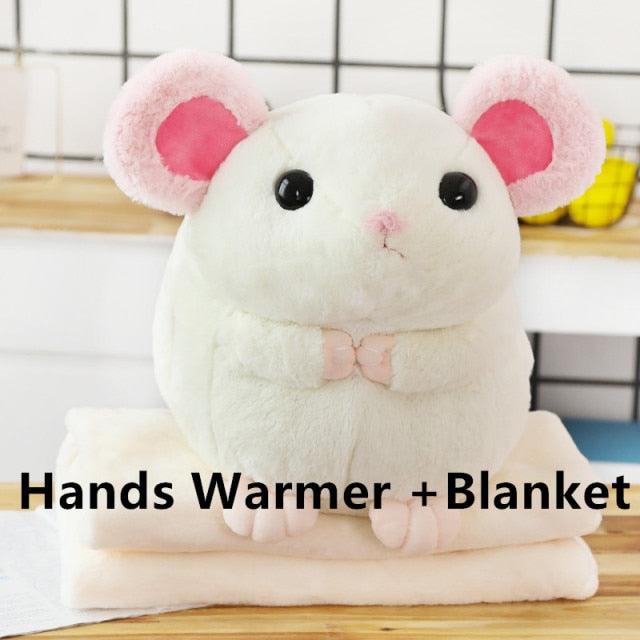Super Soft Sleep Pillow Mouse Animal Plushie Stuffed Doll Toy 40x35cm 8HandsWarmerBlanket Blankets Plushie Depot