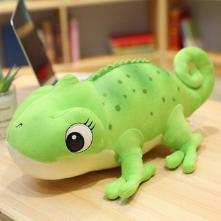 12" - 23.5" Cute Realistic Chameleon Plush Toys for Kids green | Plushie Depot