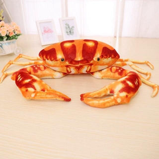 Realistic Red Crab Stuffed Animal Yellow Plushie Depot