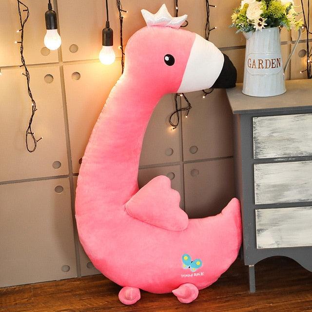 Giant Unicorn. Flamingo & Dinosaur Plush Stuffed Animal Boyfriend Pillows red flamingo Plushie Depot