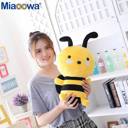 Miaoowa Kawaii Honeybee Plush Toy, Cute Bee with Wings Stuffed Baby Dolls Plushie Depot