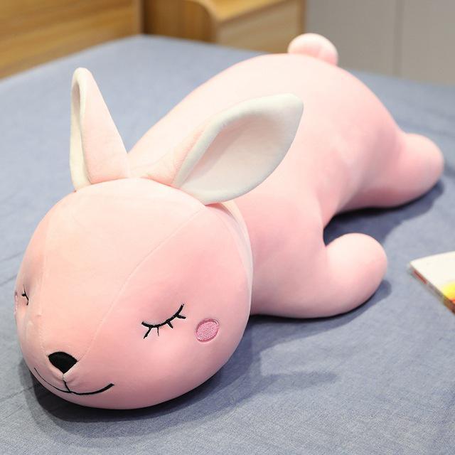 Large Sweet Soft Pink Rabbit Plush Toys Pink Stuffed Animals Plushie Depot