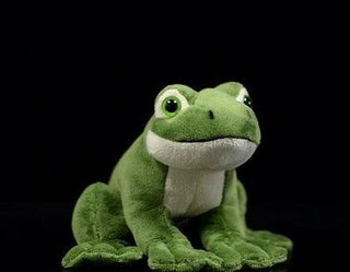 Sleepy Green Frog Plushie – Plushie Depot