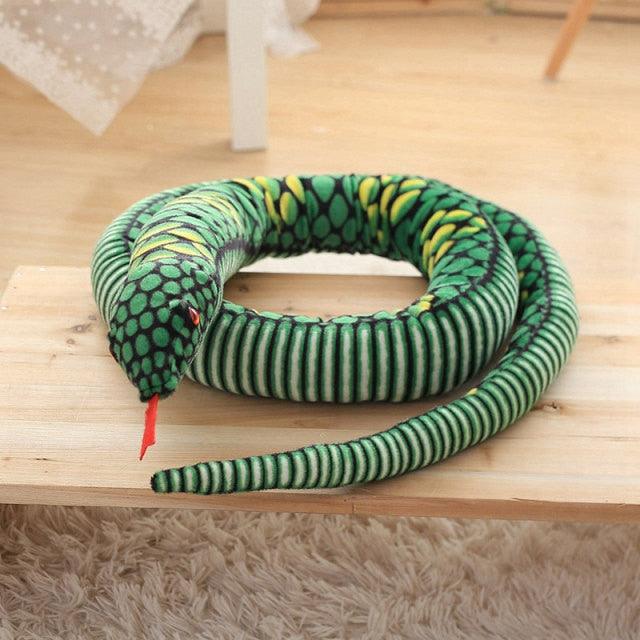 Realistic Python and Boa Constrictor Snake Plushies 110" green Stuffed Animals - Plushie Depot