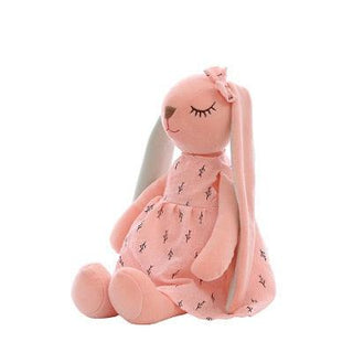 Long Eared Rabbit Stuffed Animal pink Plushie Depot