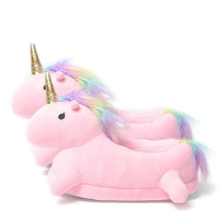 Plush Unicorn Slippers Pink Plushie Depot