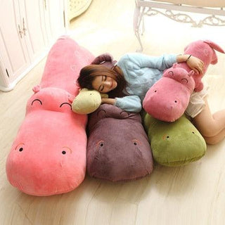 Big Hippos Stuffed Animal Pillows Plushie Depot