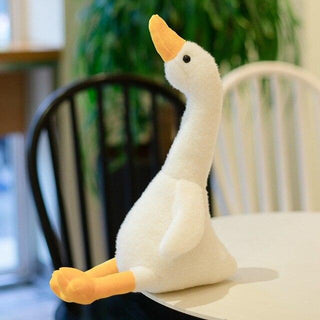 Simulation Fluffy Duck Plush Toy White - Plushie Depot