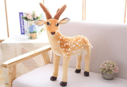 Giant Stuffed Reindeer Plush Toy, Realistic Reindeer Stuffed Animals 1 pcs - Plushie Depot
