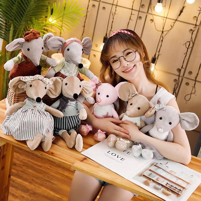 1pc 16.5" Cute & Lovely Dressing Cloth Animal Ballet Mouse Plush Toys Stuffed Animals Plushie Depot