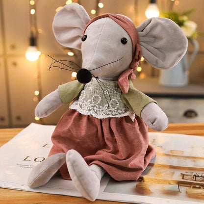 1pc 16.5" Cute & Lovely Dressing Cloth Animal Ballet Mouse Plush Toys Stuffed Animals Plushie Depot