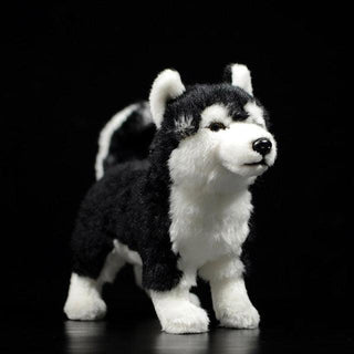 9" Realistic Alaskan Malamute Dog Plush Toy Default Title - Plushie Depot