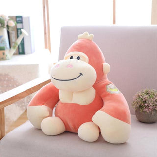 Kawaii Gorilla Stuffed Animal Plush Toy Orange Plushie Depot