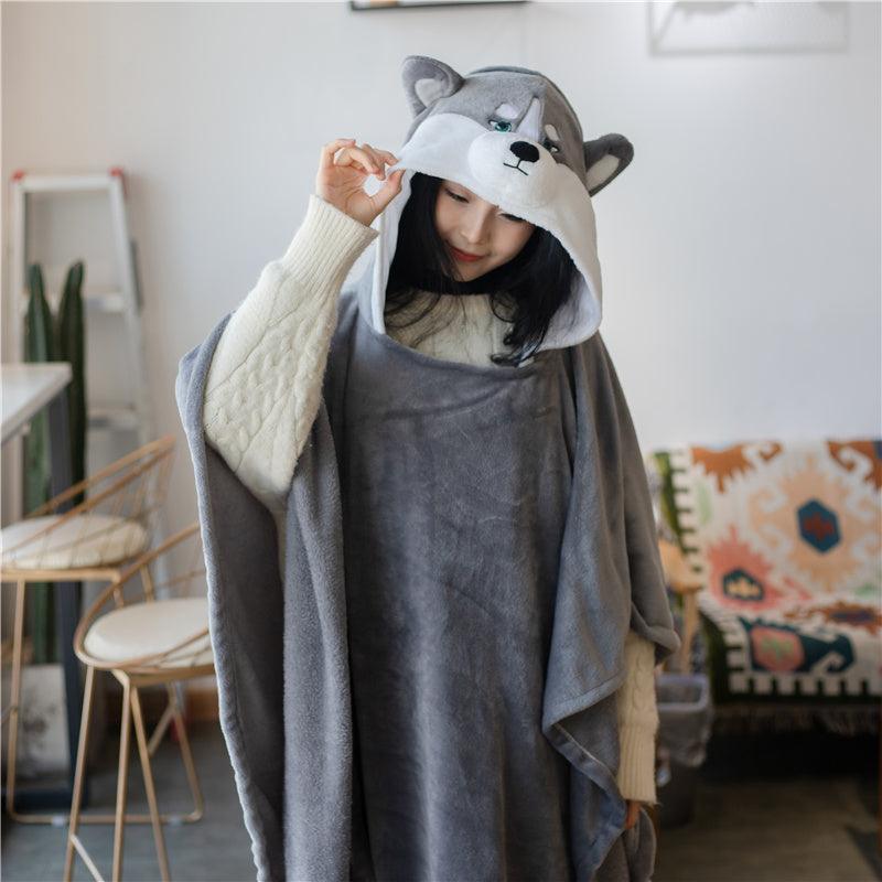 Soft and Funny Animal Cosplay Blanket Cloaks Blankets Plushie Depot