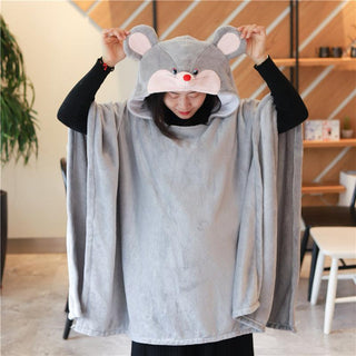 Soft and Funny Animal Cosplay Blanket Cloaks Plushie Depot