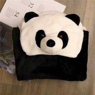 Soft and Funny Animal Cosplay Blanket Cloaks 5' 7" L Panda Plushie Depot