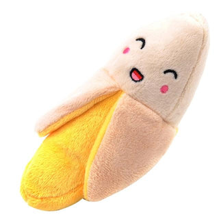 Super Kawaii Peeled Banana Funny Squeaky Chew Toy Default Title Pet Toys - Plushie Depot