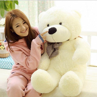 31.5" Cute Large Size Four Color Teddy Bears Plush Toys white Plushie Depot