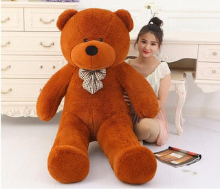 31.5" Cute Large Size Four Color Teddy Bears Plush Toys dark brown Plushie Depot