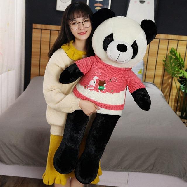Giant Panda with a Sweater Plushie 2 - Plushie Depot