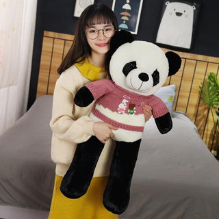 Giant Panda with a Sweater Plushie 3 Plushie Depot