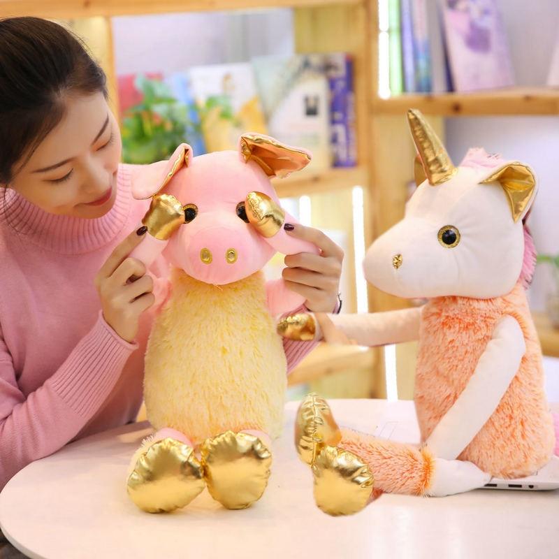 Cute Pig and Unicorn Ballerina Plushies Plushie Depot