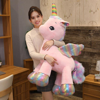 15" - 31" Large Kawaii Rainbow Unicorn Plush Toys Stuffed Animals - Plushie Depot