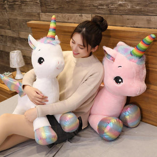 15" - 31" Large Kawaii Rainbow Unicorn Plush Toys Stuffed Animals - Plushie Depot