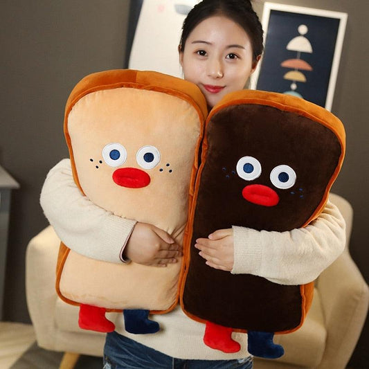 Funny Cute Toasted Bread Pillow Stuffed Pillows Plushie Depot