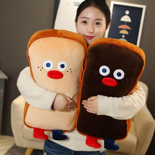 Funny Cute Toasted Bread Pillow Stuffed Plushie Depot