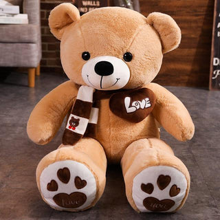 4 Colors Teddy Bear With Scarf Plush Toys - Plushie Depot