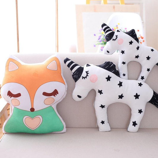 Cute Unicorn and Fox Pillows Plushie Depot
