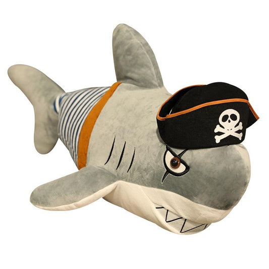 Big Bite Pirate Shark Plush Toy - Plushie Depot