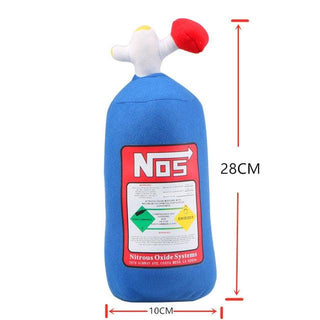 Creative NOS Nitrous Oxide Bottle Plush Pillow Toys 28cm headrest - Plushie Depot