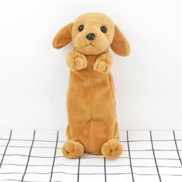 Adorable Golden Retriever Dog Plush Pencil Case Default Title Stuffed Animals - Plushie Depot