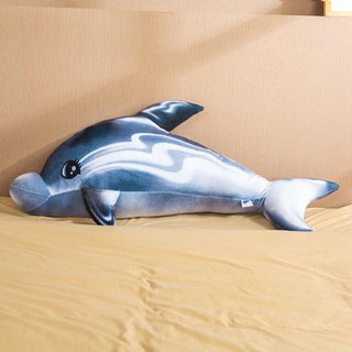 Giant Colorful Rainbow Dolphin Plush Toys gray Plushie Depot
