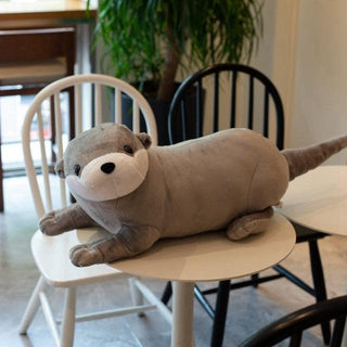 Reallife Eurasian River Otter Plush Toy Gray - Plushie Depot