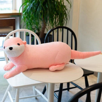 Reallife Eurasian River Otter Plush Toy Pink Plushie Depot