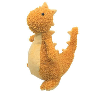 Luxury Dinosaur Stuffed Animal Sitting size 8" Yellow Plushie Depot