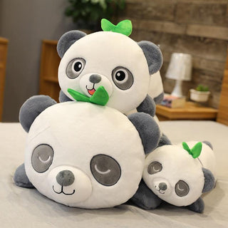 17" - 25" Cute Baby Panda with Bamboo Plush Toys - Plushie Depot