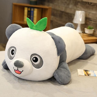 17" - 25" Cute Baby Panda with Bamboo Plush Toys round eyes Plushie Depot