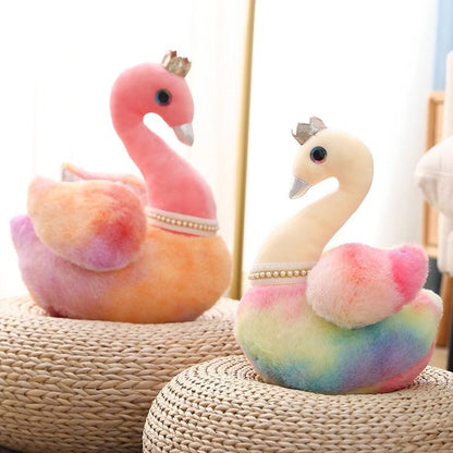 Kawaii Rainbow Swan Plushies Plushie Depot