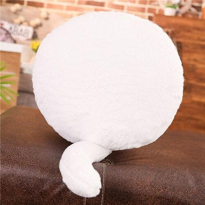 Funny Cat Butt Cushion white Chairs Plushie Depot