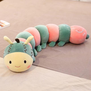 Cute Fruit Caterpillar Children's Long Plush Toy Pillow watermelon bee Plushie Depot