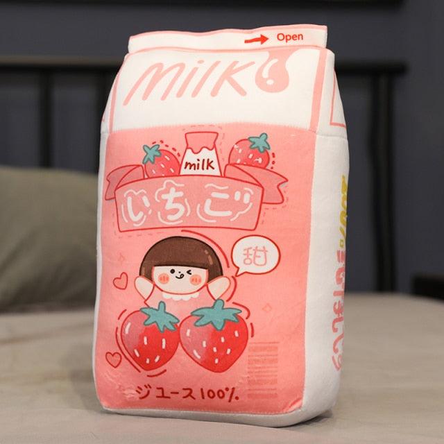 Flavored Milk Plush Toys strawberry Plushie Depot