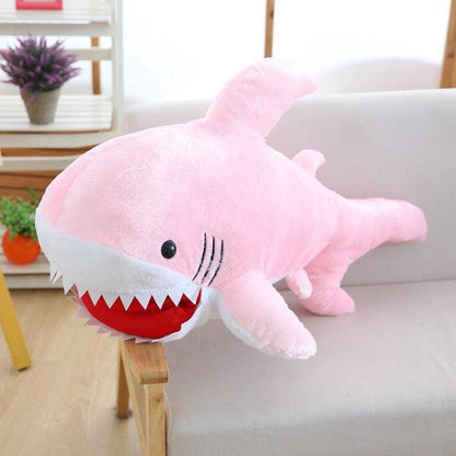 Funny Giant Shark Bite Plushy Toy 90CM Pink Plushie Depot