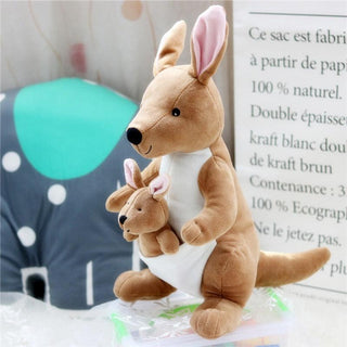 Mother and Joey Australian Kangaroo Plush Toys - Plushie Depot