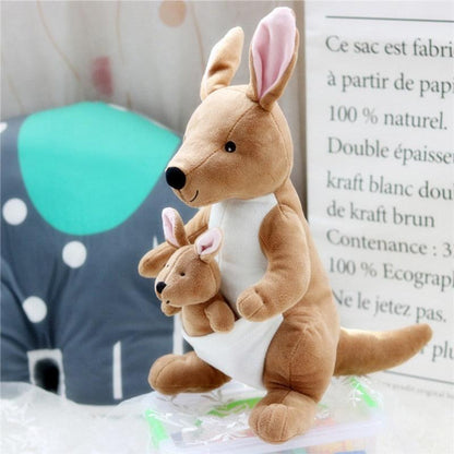 Mother and Joey Australian Kangaroo Plush Toys Stuffed Animals - Plushie Depot