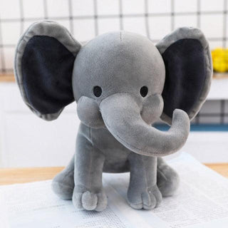 9" Baby Room Sleeping Elephant Plush Toys 25cm Grey Stuffed Animals - Plushie Depot