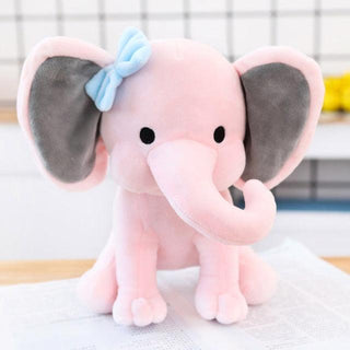 9" Baby Room Sleeping Elephant Plush Toys 25cm Pink Stuffed Animals - Plushie Depot